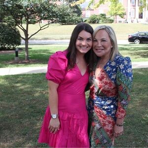 French connection hot pink dress